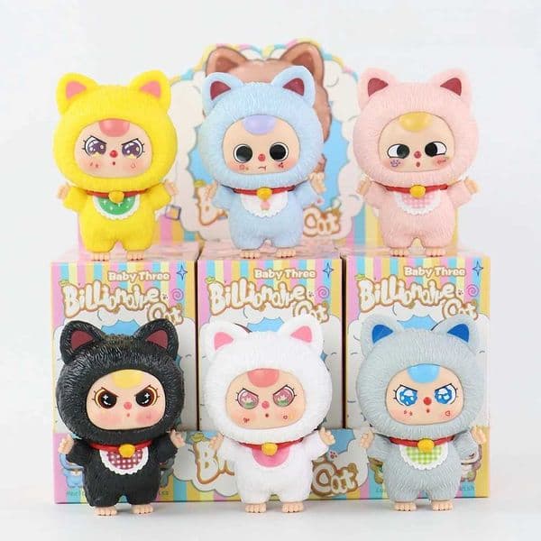 Baby Three Billionaire Cat Series Blind Box Toys Mystery Box Caixa Misteriosa Plush Doll Stuffed Doll Toy for Girls Gift Z250703