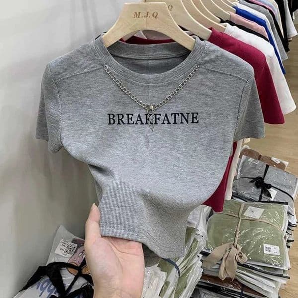 Harajuku Short T Shirts Womens Sleeve Summer Printing Letter Youth Allmatch Fashion Tops Tees Casual Korean Clothing 250703