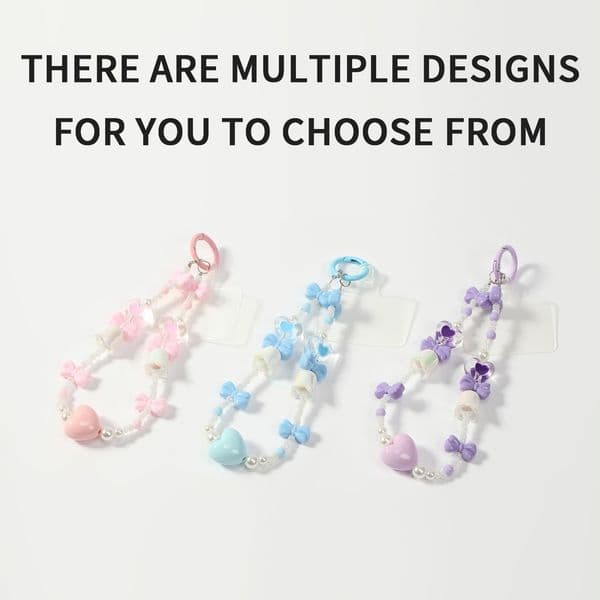 Fashionable Dainty Phone Chain with Mini Charms mobile phone chain