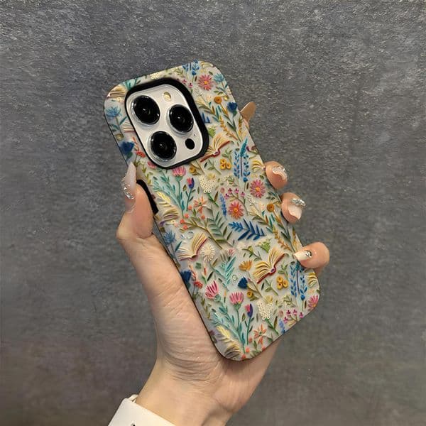 Amazon hot imitation embroidery mobile phone case Apple advanced 16pm mobile phone case iphone15ins style 14P hard shell