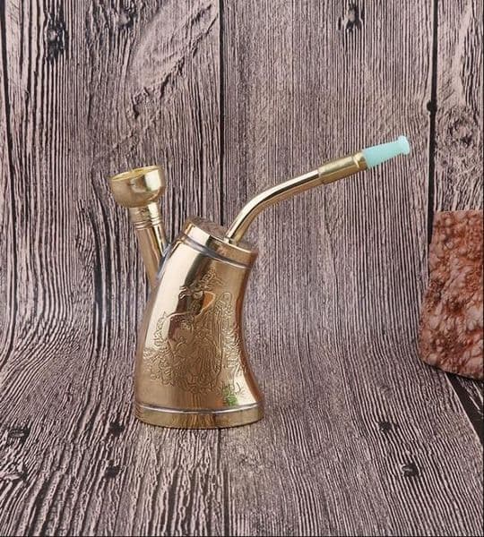 Portable Creative Handheld Male Water Tobacco Bottle Dual Purpose Copper Water Filtration Pipe