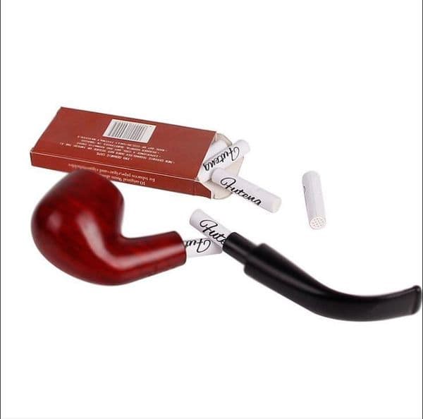 9mm Activated Carbon Filter Core Tobacco Pipe Full Set of Tobacco Knife Accessories