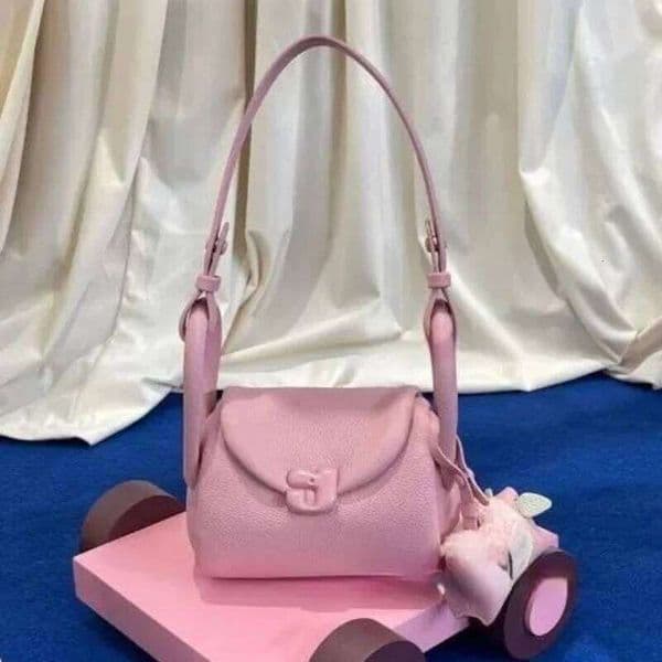 Designer Luxury 2025 Spring Summer Women New Piggy Pillow Bag Niche Design Everything Single Shoulder Crossbody Handbag Litchi PU Female Bags
