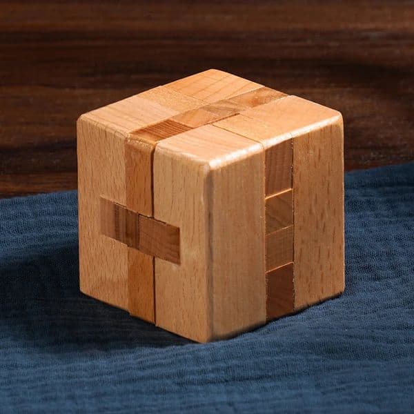 Luban Lock Puzzle Unlock Interlocking Wooden Brain Teaser for Adults Kids Logic Cube IQ Challenge Mind Game Education Gift 250704