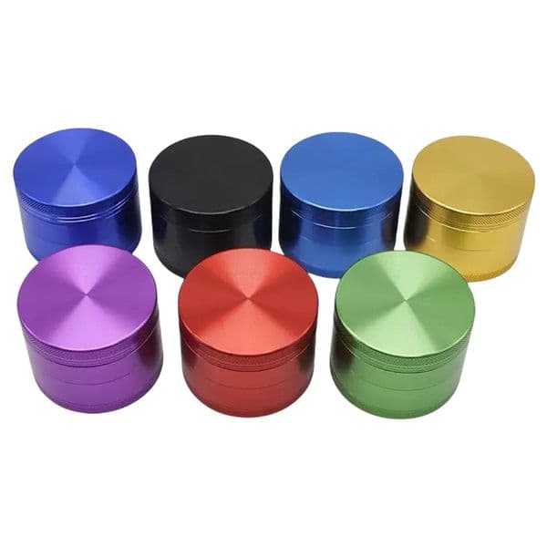 100% positive feedback High Quality Dry Herb Tobacco Big Metal Grinders 40/50/55/63mm Zinc Alloy 3types 4Layers OEM logo