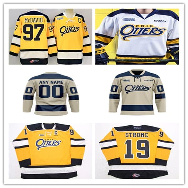 Erie Otters Ice Hockey Jersey Matthew Schaefer Connor McDavid DYLAN STROME Pano Fimis Sam Alfano Malcolm Spence Martin Misiak Dylan Edwards Ty Henry Alexis Daviault