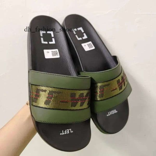 offwhiteshoe sandals 2022 Mens Womens Off Slippers Home Office Summer Sandals Beach Slide Fashion Slipper Ladies Casual Shoes Print Stripes Band Leather Solid 92d