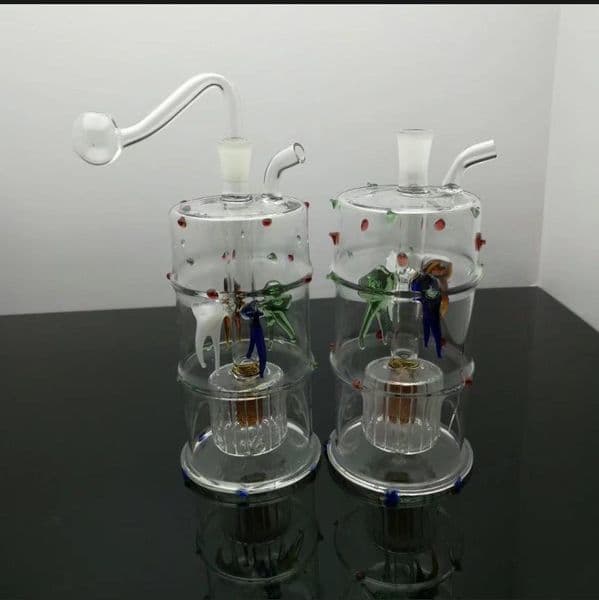 Four point claw fish filter glass water bottle Glass bongs Oil Burner Glass Water Pipe Oil Rigs Smoking Rigs Free