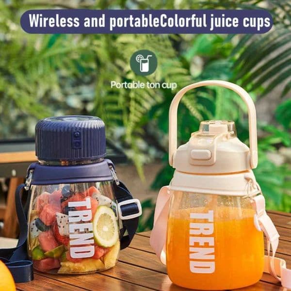 Multifunctional mini electric portable Juicer Blender juice cup USB 1100ML travel handheld fruit smoothie Shakes Juicing Cup M250707