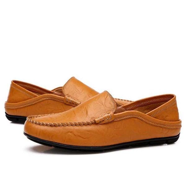 Loafers 2020 New Leather Casual Breathable Sneakers Men Driving Shoes Cfort Flats Plus Size 46 Y250707
