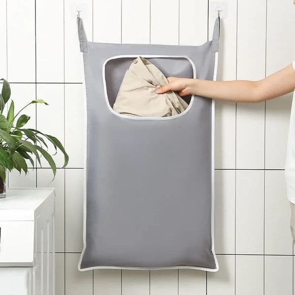 1pcs Over-the-Door Hanging Laundry Basket Wall-mounted Dirty Clothes Storage Organizer for Bathroom Toy Storage Laundry Bags 250707