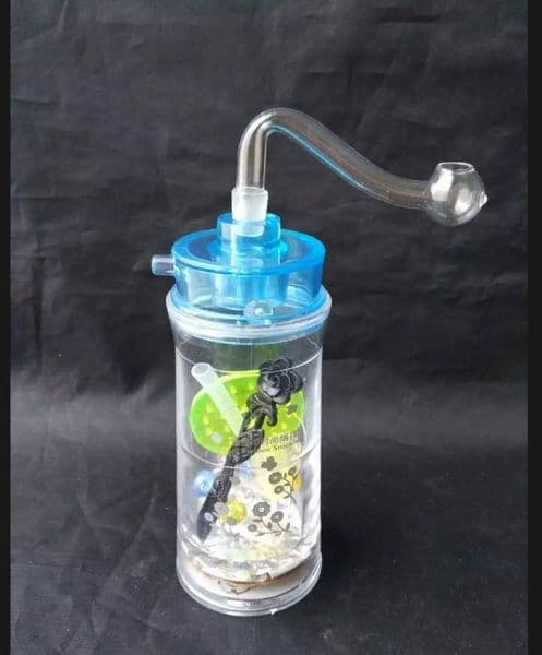 Smoking Pipes Acrylic printing kettle Bongs Oil Burner Pipes Water Pipes Glass