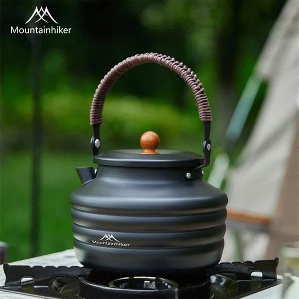 MOUNTAINHIKER 14L Camping Water Kettle Aluminum Alloy Teapot Coffee Pot Ultralight Outdoor Boiling Stovetop Tableware y250624