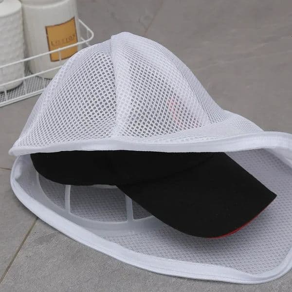Washing Machine Hat Wash Protector Cap Cleaner Laundry Bag Small Clothes Wash Bag Anti-Deformation Mesh Organizer Zip Bags 250707