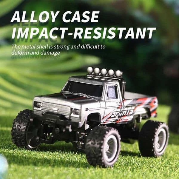 Mini Off-Road Remote Control Car Cool Lighting Shock Absorption 1 64 Alloy Model - Childrens Desktop Competition Kids Toy Gifts Z250707