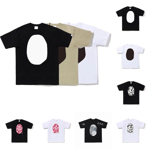 Bapeshirt T- shirt high-quality mens cotton tshirts womens fashion print tshirt summer casual breathable black white short sleeved top tees size m-3xl