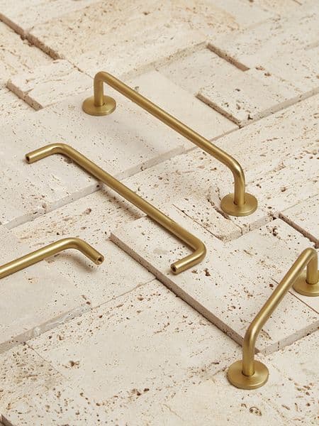 Light Luxury Simple Brass Long Furniture Handles Wardrobe Kitchen Drawer Pulls Nordic Copper Cupboard Cabinet Handles Hardware