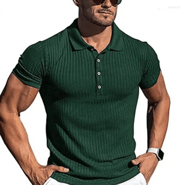 Men's Polos Polo Shirt Solid Color Short-sleeved T-shirt Sports Leisure High Quality Fashion Wear