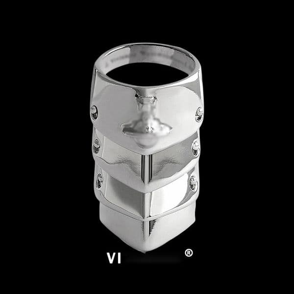 Vivie Armor Ring Queen designer rings joint Ring Dowager Vintage Ring Punk Silver 18K Stainless Steel personty Band ringsJ260330