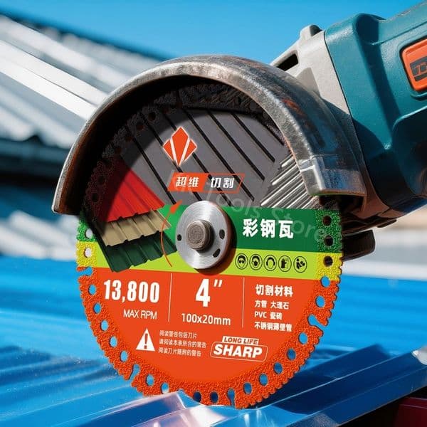 Super Sharp 4inch 100mm Cutting Disc for Angle Grinder Metal Ceramic Tile Marble Color Steel PVC Multi-Purpose Diamond Saw Blade
