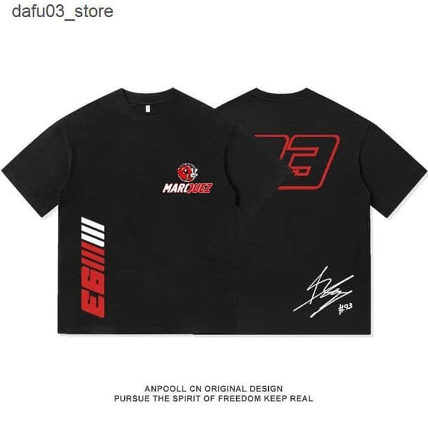 2025 Mens Womens Marc Cotton T-shirt Marquezs and 93 Ant Engine Graphic Summer Sves Short Streetwear S-3XL Cool T-shirt Q250708