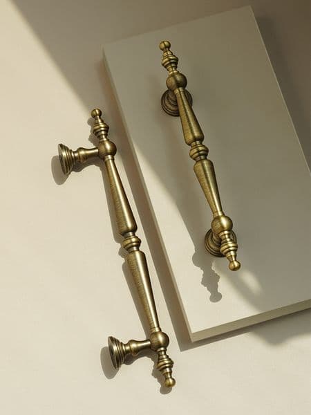 Dooroom Bronze Solid Antique Brass Cabinet Handles Wardrobe Pull Cupboard Door Knob Kitchen Accessories Retro Furniture Hardware