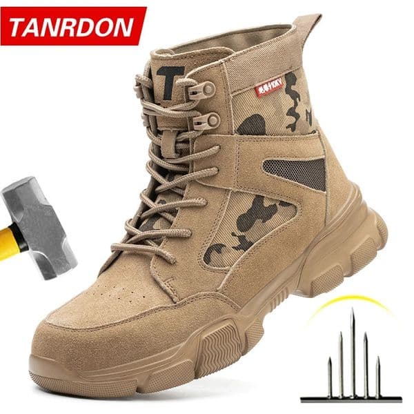 Sneakers Indestructible Shoes Work Safety Shoes With Steel Toe Cap Puncture-Proof Male Security Protective Shoes Tactical Boots 250707