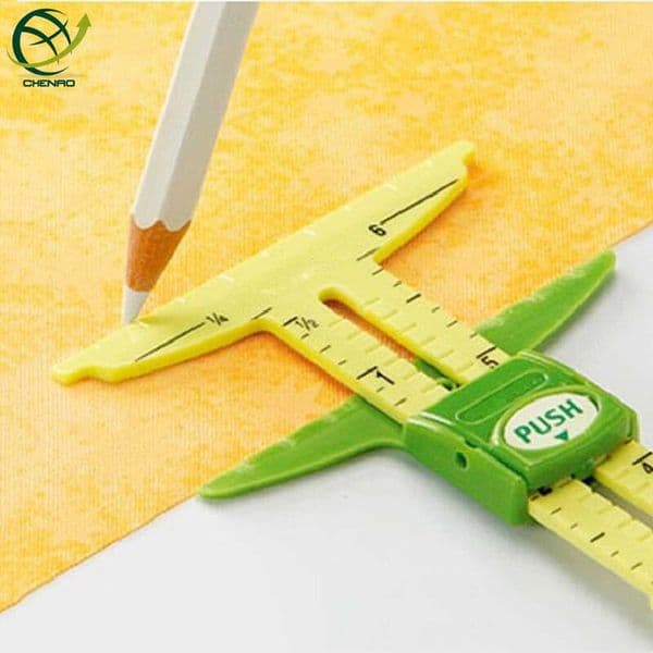 Top Quality 5-IN-1 SLIDING GAUGE WITH NANCY Measuring Sewing Tool Patchwork Tool Ruler Tailor Ruler Tool Accessories Home Use