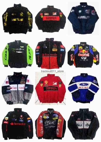 F1 Formula One Racing Jacket mens hoodies Vintage winter car Fans Oversized Full Embroidered Cotton Clothing Coat Clothing Racing outerwear Windproof ss Q250708