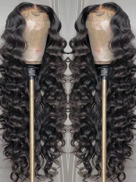 Loose Deep Wave 13x4 Hd Lace Front Wig For Women Brazilian Curly Glueless Wigs On Clearance Sale 200 Density 40 inch Synthetic For Wemon
