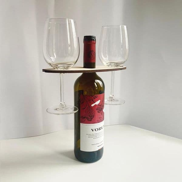 Portable Wooden Picnic Table Wooden Wine Bottle And Glass Holder Glass Bottle Wine Table Beach Table