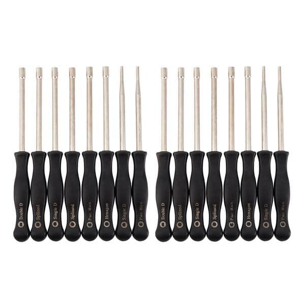 THIVN-16 Pcs Screwdriver Carburetor Adjustment Tool Single D Double D Hexagon Hex Socket Kit Set