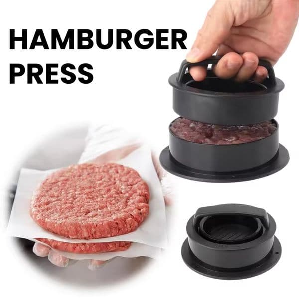 Hamburger Meat Press Maker Round Shape Non-Stick Stuffed Burger Patties ABS Beef Grill Pie Press Mould Maker Kitchen Accessories