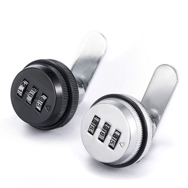 3-Digit Combination Mailbox Lock 7/8" Rotary Tongue Cam Lock for Cabinet Drawer