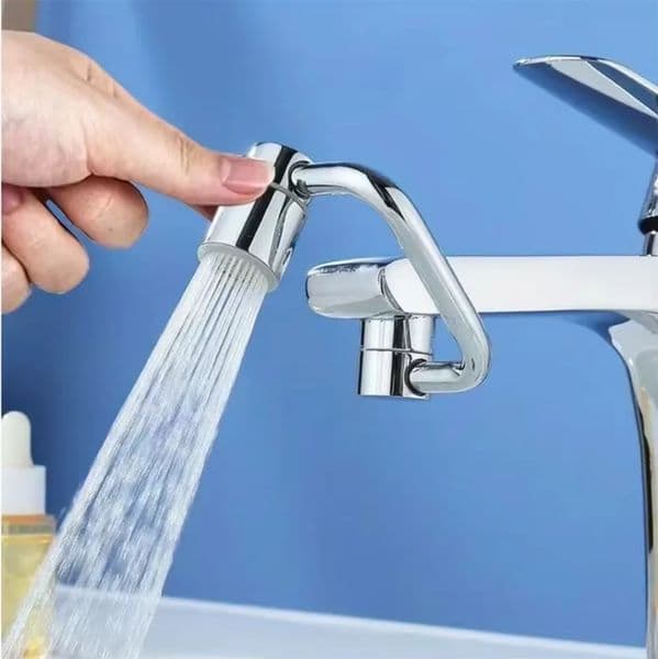 Kitchen faucet extender 1080 ° rotating stainless steel universal splash proof dual-mode bathroom sink accessory with adapter
