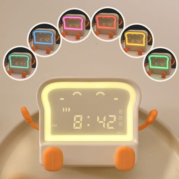 Mini Desktop Gift Digital Little Girls Wake up Light Digital Alarm Clock Smart Cool Alarm Clocks for Kids