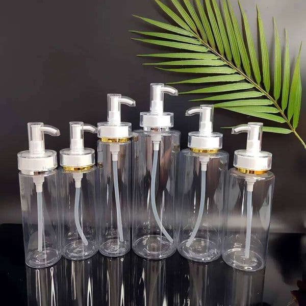 150Ml-500Ml Empty Refillable Shampoo Lotion Bottles With Pump Bathroom Portable Soap Dispensers Plastic Bottle 00251