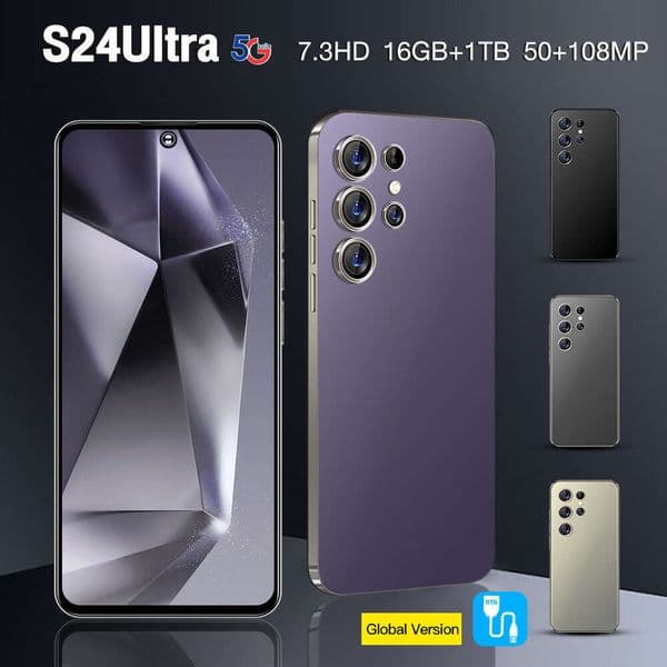 i15 i16 5G New S24Ultra 2+16 Smartphone HD Screen Overseas