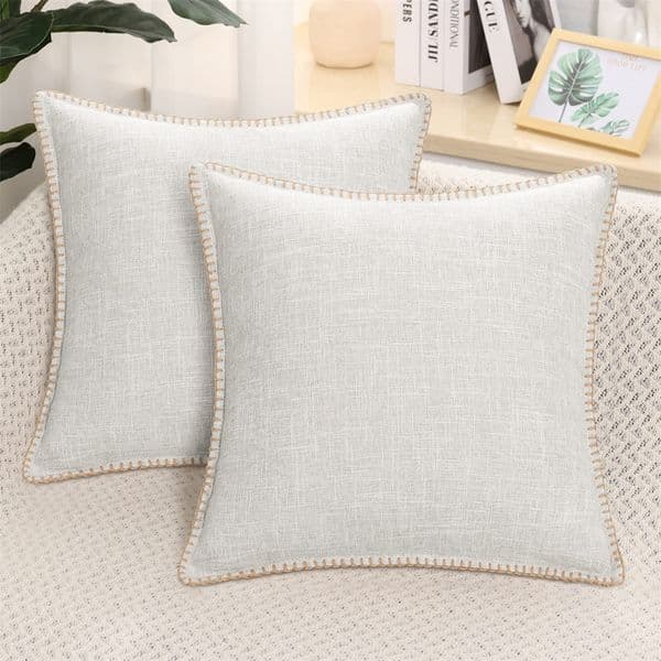 Olanly Linen Pillow Case Chenille Cushion Cover 50x50cm For Sofa Bed Car Comfortable Dakimakura Decorative Pillowcase Aesthetic