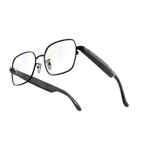 2025 Newest Retro Smart Bluetooth Photochromic Lens Black Frame Stock Manufacturer Photo Earphones Wearable