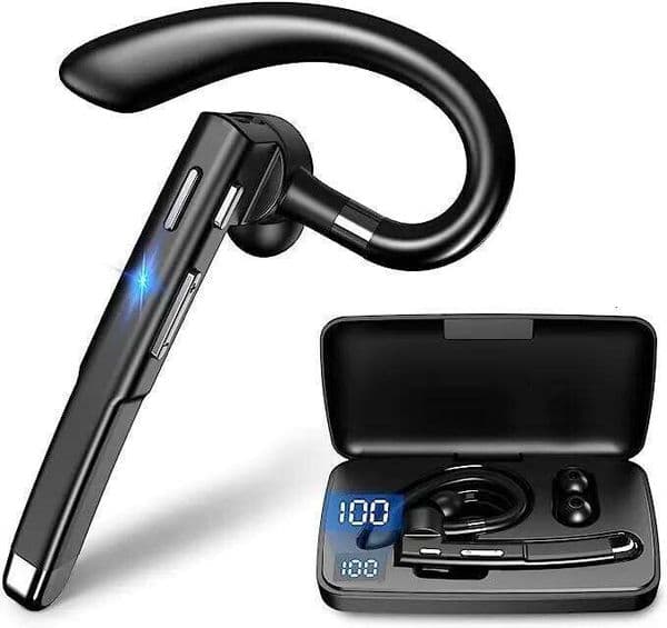 Yyk520 Hanging Wireless Bluetooth Headset 5.1 Hands-Free ENC Call Noise Reduction Driving Single Ear Business Headphones