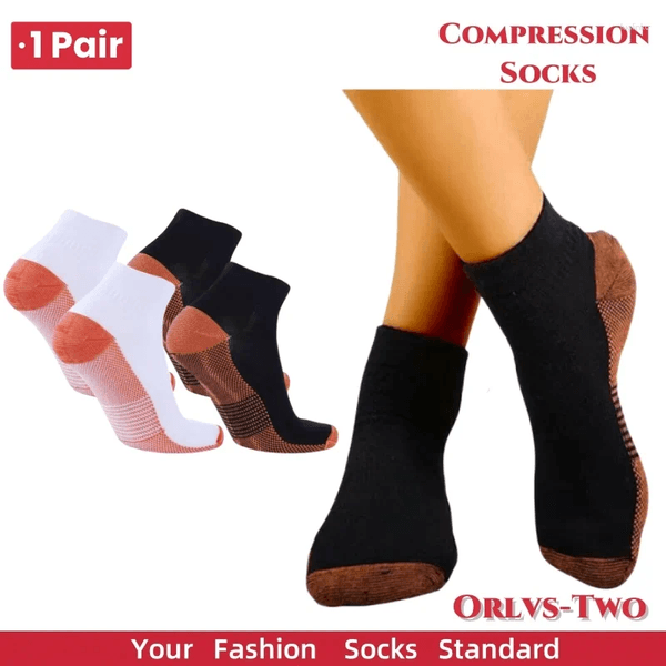 Men's Socks 1 Pair Plantar Faciitis Compression Foot Support Ankle Arthritis Breathable Heel Sport