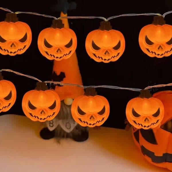 Halloween Decoration 2025 Pumpkin String Lights For Indoor Battery/Usb Operated Led Hanging Lamps Festival Decor Light 304 Z250710