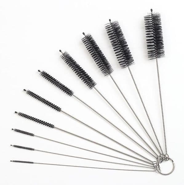16 Smoking Pipes 10 in 1 pipe brush, needle and strip, multi-functional cigarette holder and flue brush, set of 10 pieces, 21cm long straw brush
