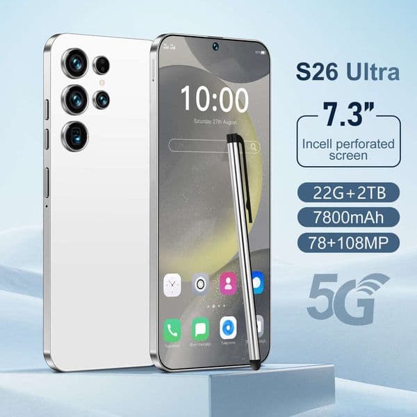 i15 i16 5G Hot Selling List S26 Ultra Version Smartphone Large Memory Android Phone Google