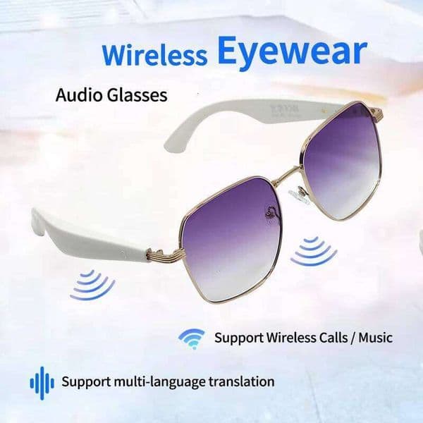 2025 New Smart Women Fashion Sunglasses Bluetooth Call Uv400 Hiking Fishing Al Intelligent Wireless Translation Glasses