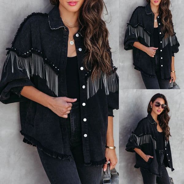 2023 Heavy Industry Ins Style Chain Rivet Strt Fashion Single-Breasted Jacket 6003 ddmysept S260424