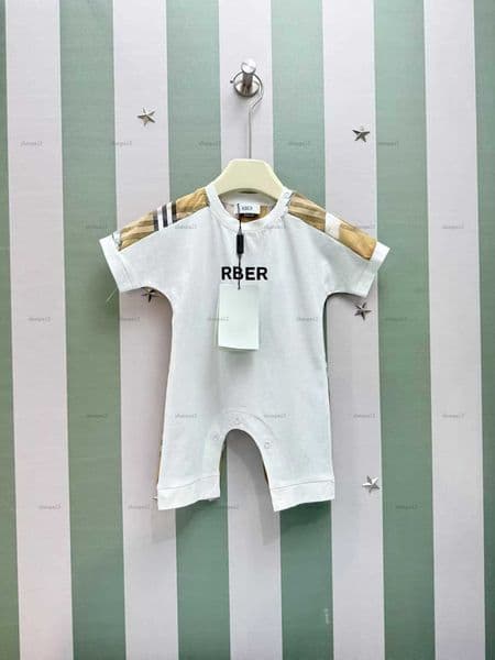 Luxury newborn jumpsuits Doll bear pattern print toddler romper designer Baby clothing summer infant bodysuit A141X04N080-b