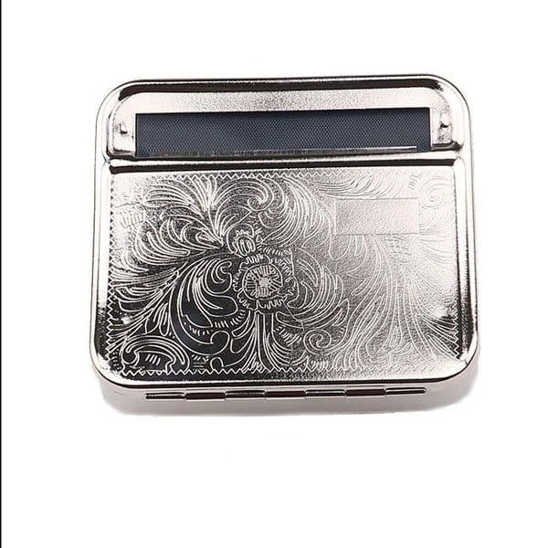 Smoking hookah Pipe 70mm silver white metal cigarette box exquisite portable DIY Maker