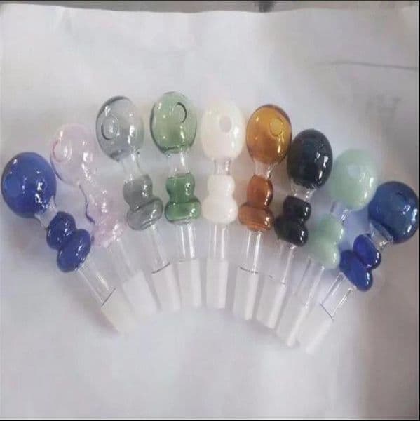 Glass Smoking Pipes Manufacture Hand-blown bongs Colored gourd glass smoke pot new